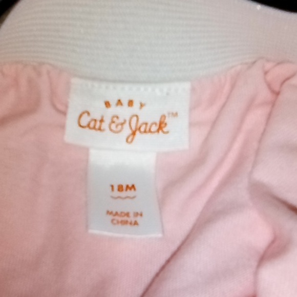 Cat & Jack 18 Months Pink & Sparkling Gold Hearts Tulle Skirt - Picture 2 of 7